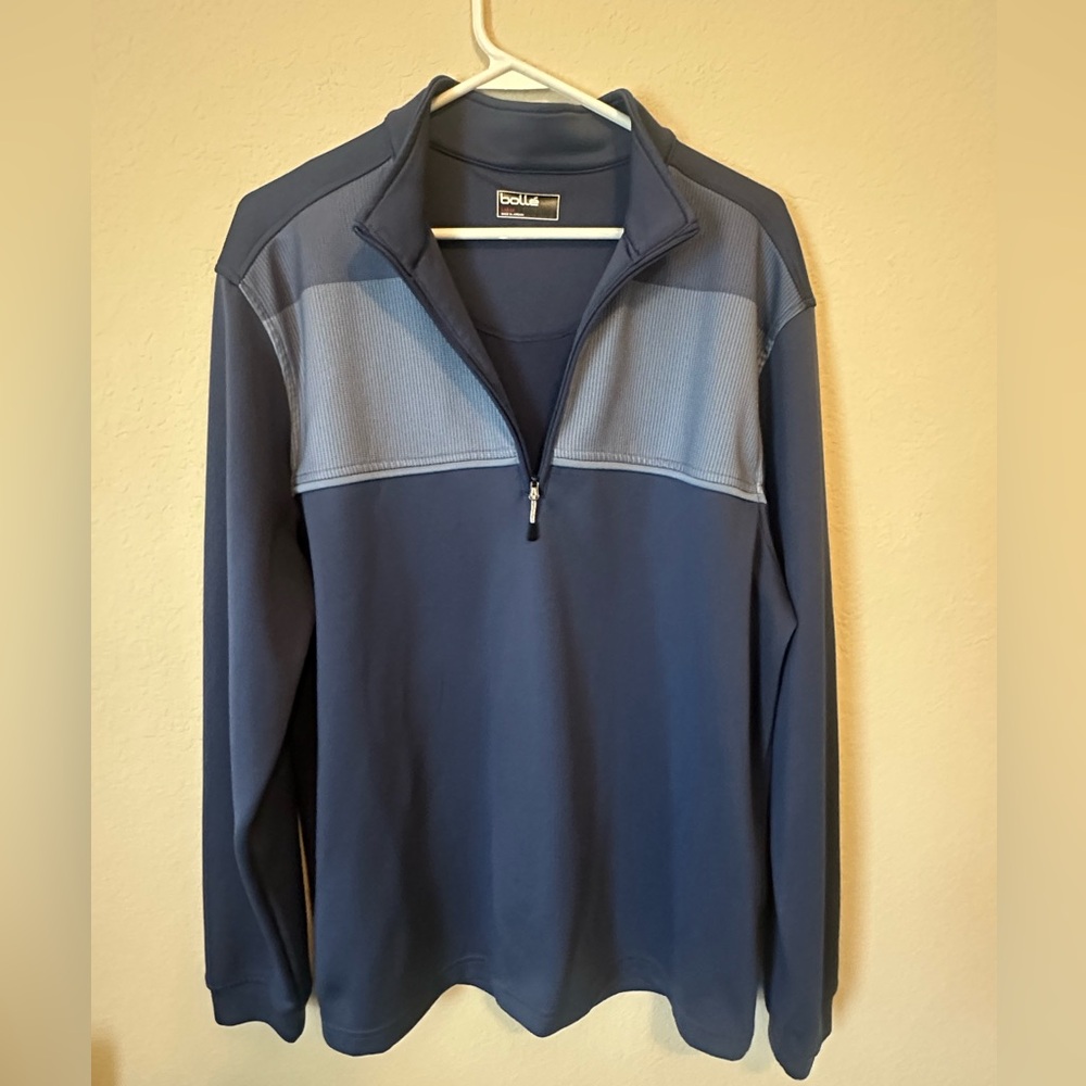Men’s bollé Blue Quarter-Zip Pullover | Size L